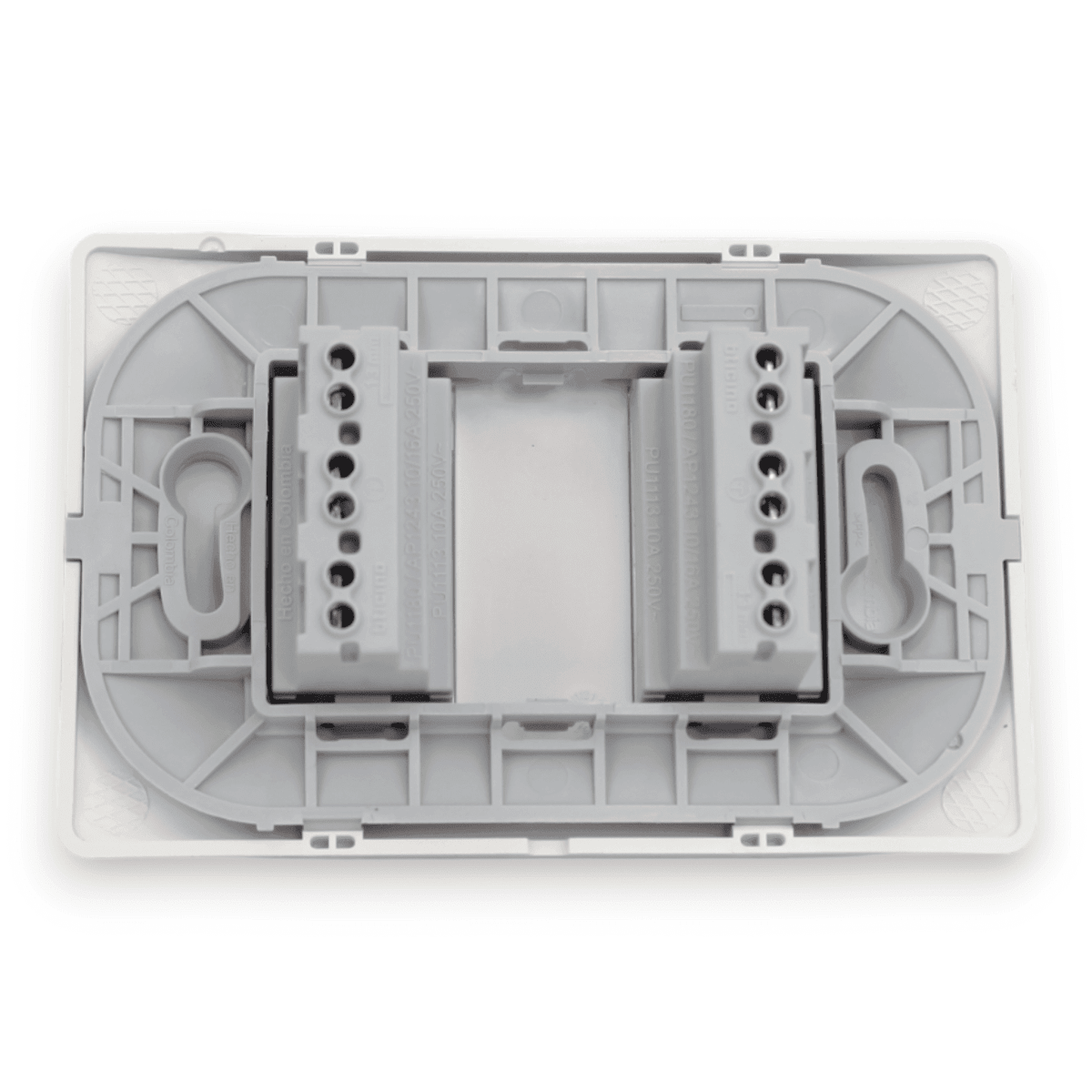 Enchufe Embutido Doble 2p+t 16a Blanco Armado - Bticino