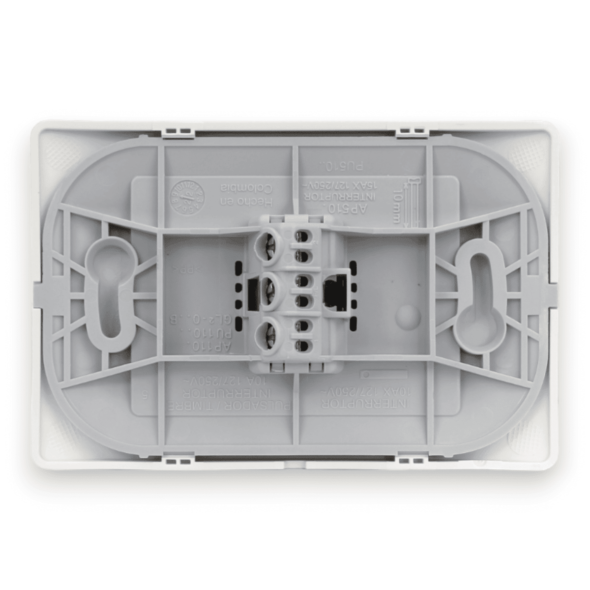 Interruptor Embutido Simple 9/12 10a Blanco Armado Luzica - Bticino