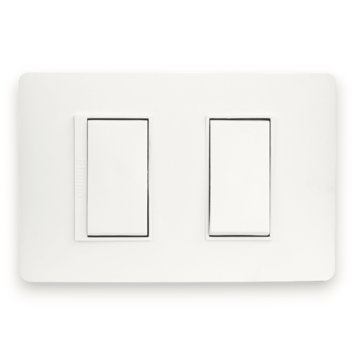 Interruptor Embutido doble 9/15 10a Blanco Armado Luzica - Bticino