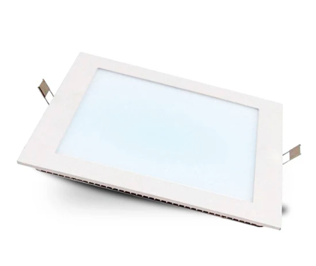 Foco Panel Led Metálico 12w Luz fría Embutido cuadrado