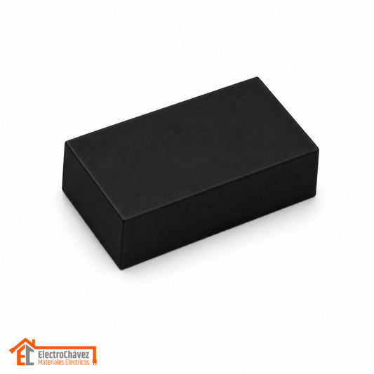 Tapa Final 20x10mm PVC Para Canaleta / Moldura Negro