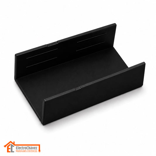 Copla Unión 20x10mm PVC Para Canaleta / Moldura Negro