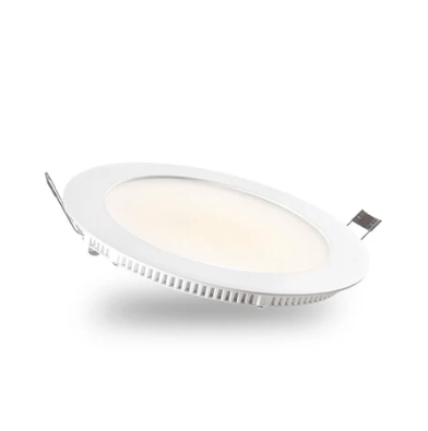 Foco Panel Led Metálico 18w Luz Cálida Embutido Redondo