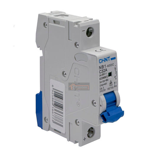 Interruptor Disyuntor Automático 1p 32a (1x32a) 6ka Curva C Tipo DC - Chint