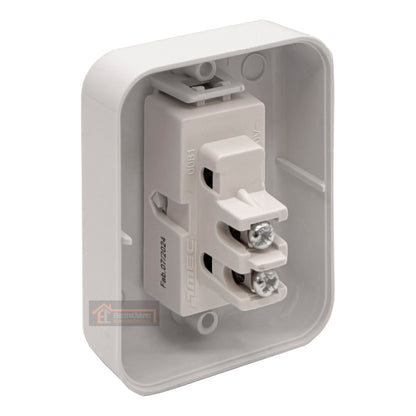 Casquete Interruptor sobrepuesto simple 9/12 10a blanco - Mec