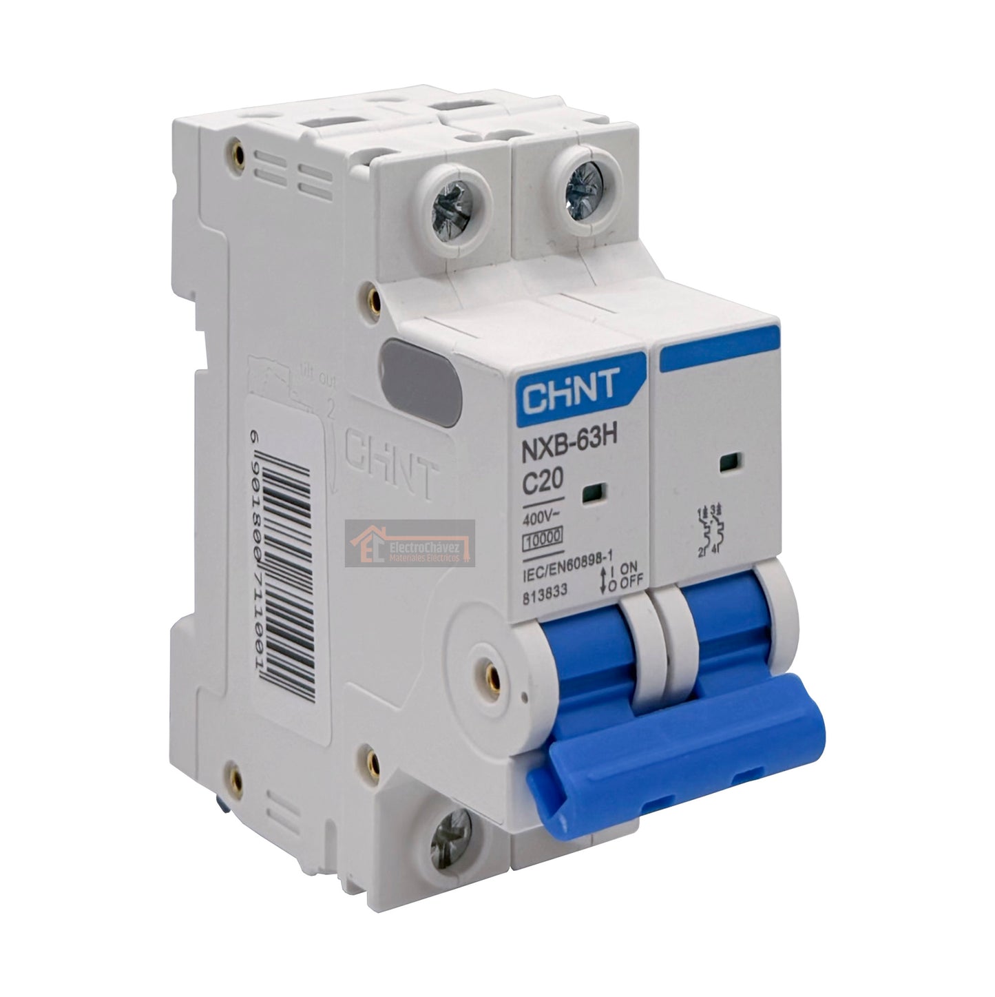 Interruptor Disyuntor Automático 2p 20a (2x20a) 10ka Curva C - Chint
