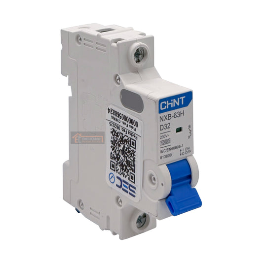 Interruptor Disyuntor Automático 1p 32a (1x32a) 10ka Curva D - Chint