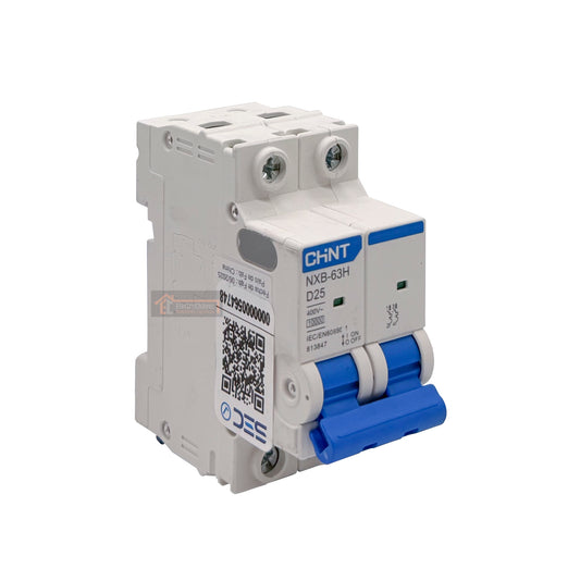Interruptor Disyuntor Automático 2p 25a (2x25a) 10ka Curva D - Chint