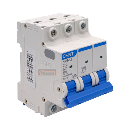 Interruptor Disyuntor Automático 3p 63a (3x63a) 6ka Curva C - Chint