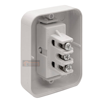 Casquete Interruptor sobrepuesto simple 9/24 10a blanco - Mec
