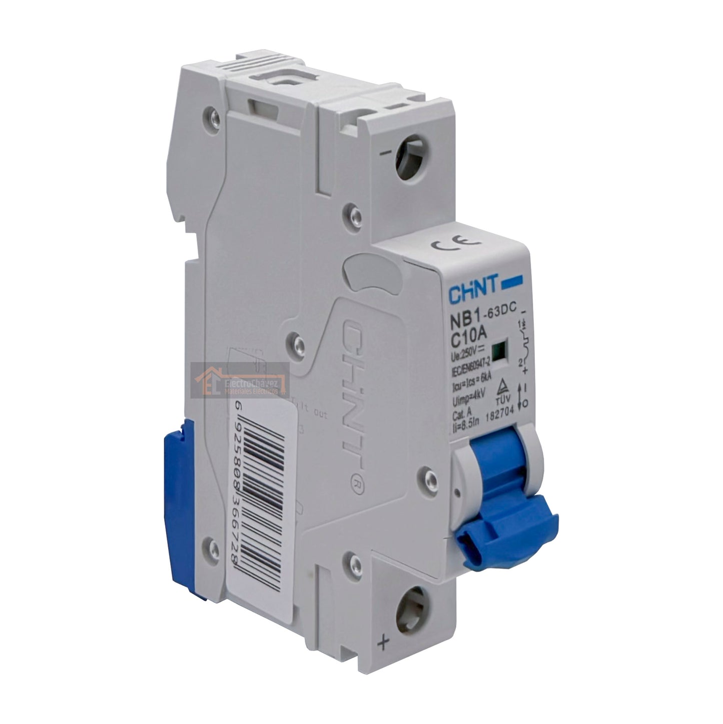 Interruptor Disyuntor Automático 1p 10a (1x10a) 6ka Curva C Tipo DC - Chint