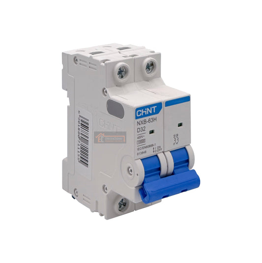 Interruptor Disyuntor Automático 2p 32a (2x32a) 10ka Curva D - Chint