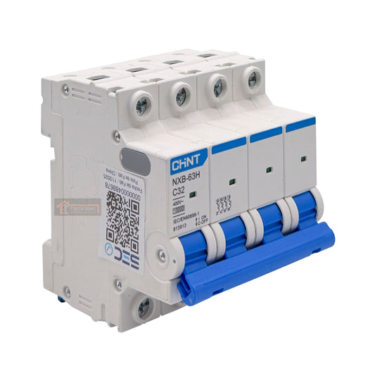 Interruptor Disyuntor Automático 4p 32a (4x32a) 10ka Curva C - Chint