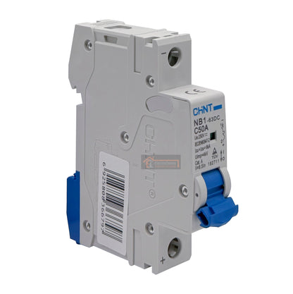 Interruptor Disyuntor Automático 1p 50a (1x50a) 6ka Curva C Tipo DC - Chint