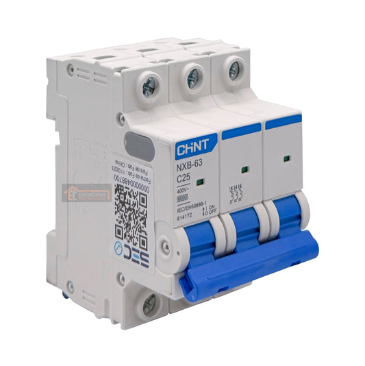 Interruptor Disyuntor Automático 3p 25a (3x25a) 6ka Curva C - Chint