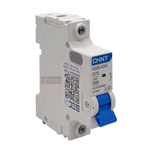 Interruptor Disyuntor Automático 1p 25a (1x25a) 10ka Curva D - Chint