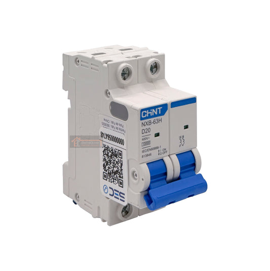 Interruptor Disyuntor Automático 2p 20a (2x20a) 10ka Curva D - Chint