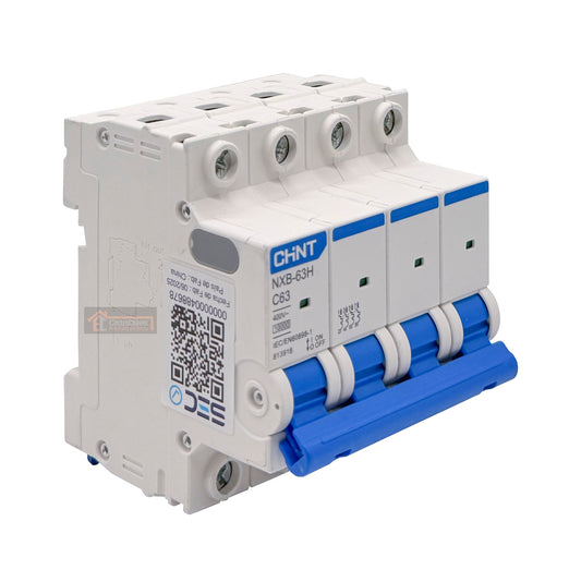 Interruptor Disyuntor Automático 4p 63a (4x63a) 10ka Curva C - Chint
