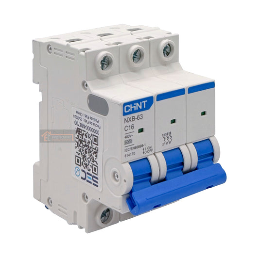 Interruptor Disyuntor Automático 3p 16a (3x16a) 6ka Curva C - Chint