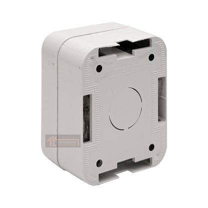 Casquete Interruptor sobrepuesto doble 9/15 10a blanco - Mec