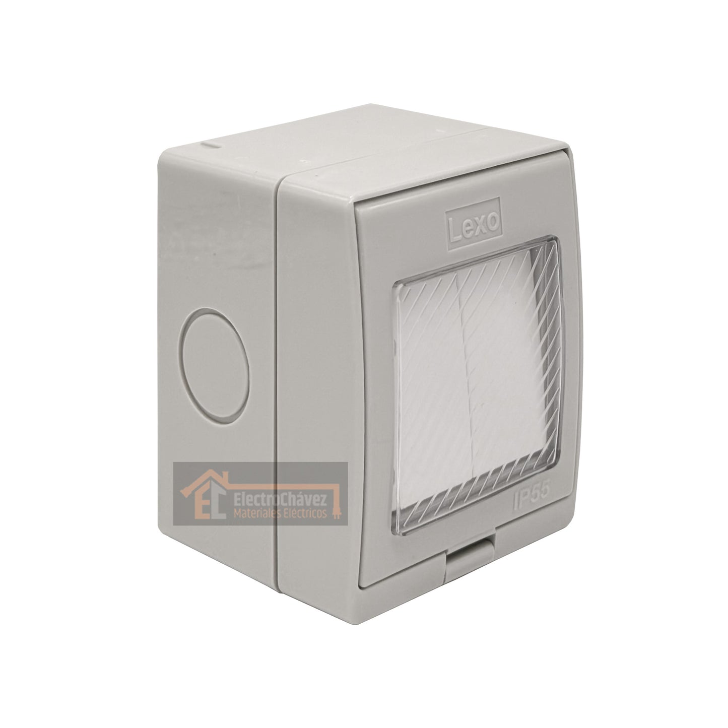 Casquete Interruptor Doble 9/15 Hidrobox Exterior Intemperie  - Lexo