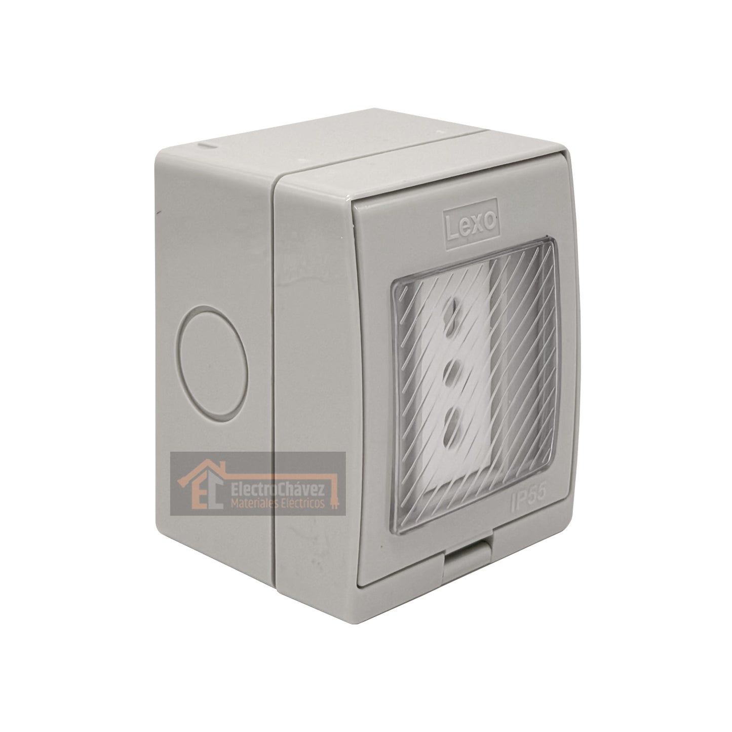 Casquete Enchufe Simple 16a Hidrobox Exterior Intemperie  - Lexo