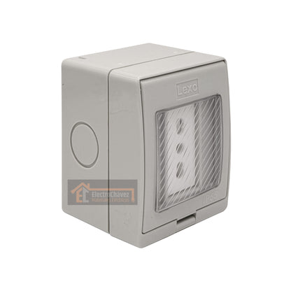 Casquete Enchufe Simple 16a Hidrobox Exterior Intemperie  - Lexo