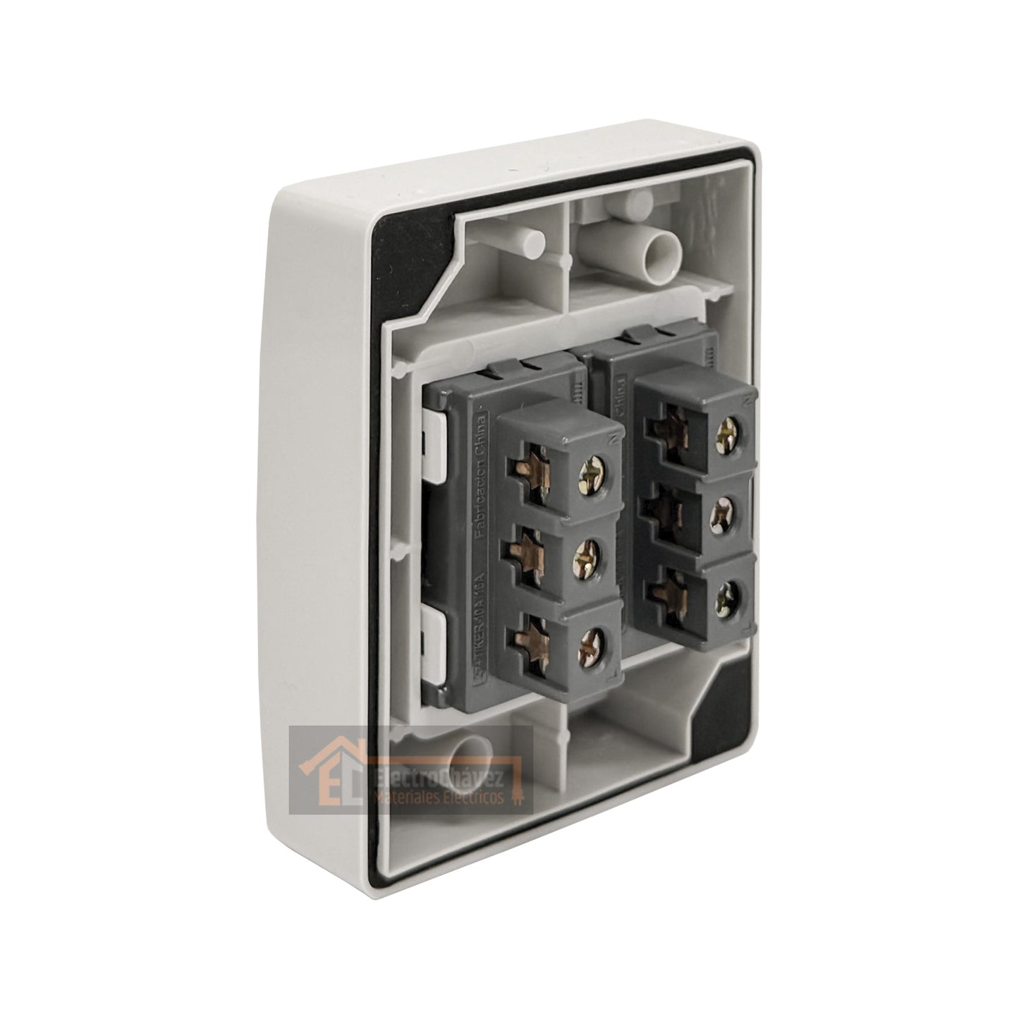 Casquete Enchufe Doble 16a Hidrobox Exterior Intemperie  - Lexo