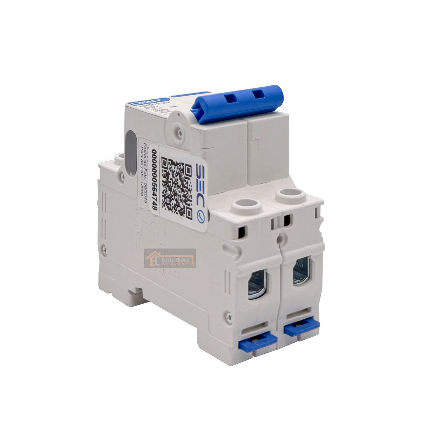 Interruptor Disyuntor Automático 2p 20a (2x20a) 10ka Curva D - Chint