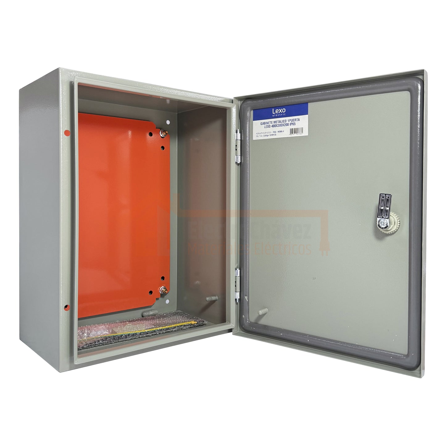 Gabinete Tablero Metálico Eléctrico 400x300x200 1 puerta Ip65