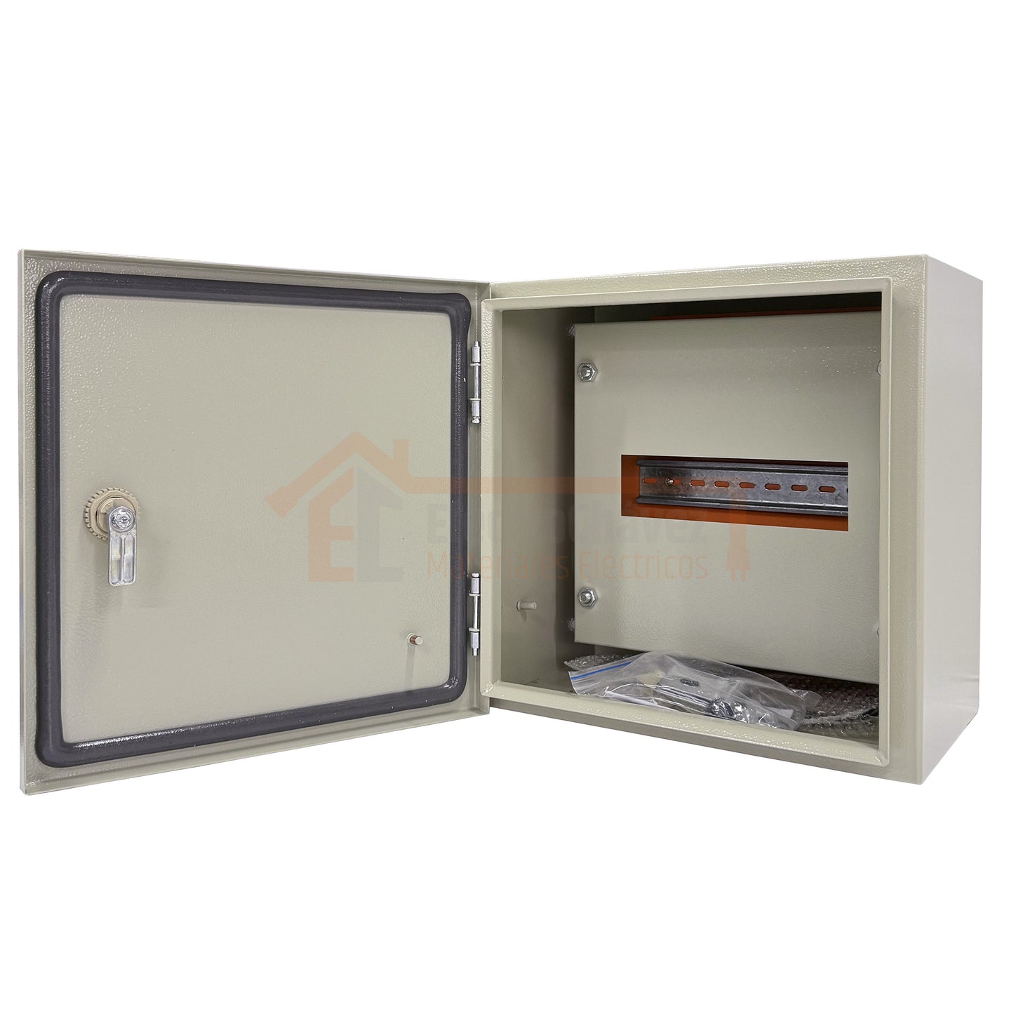 Gabinete Tablero Metálico Eléctrico 300x300x200 1 puerta con chasis Ip65