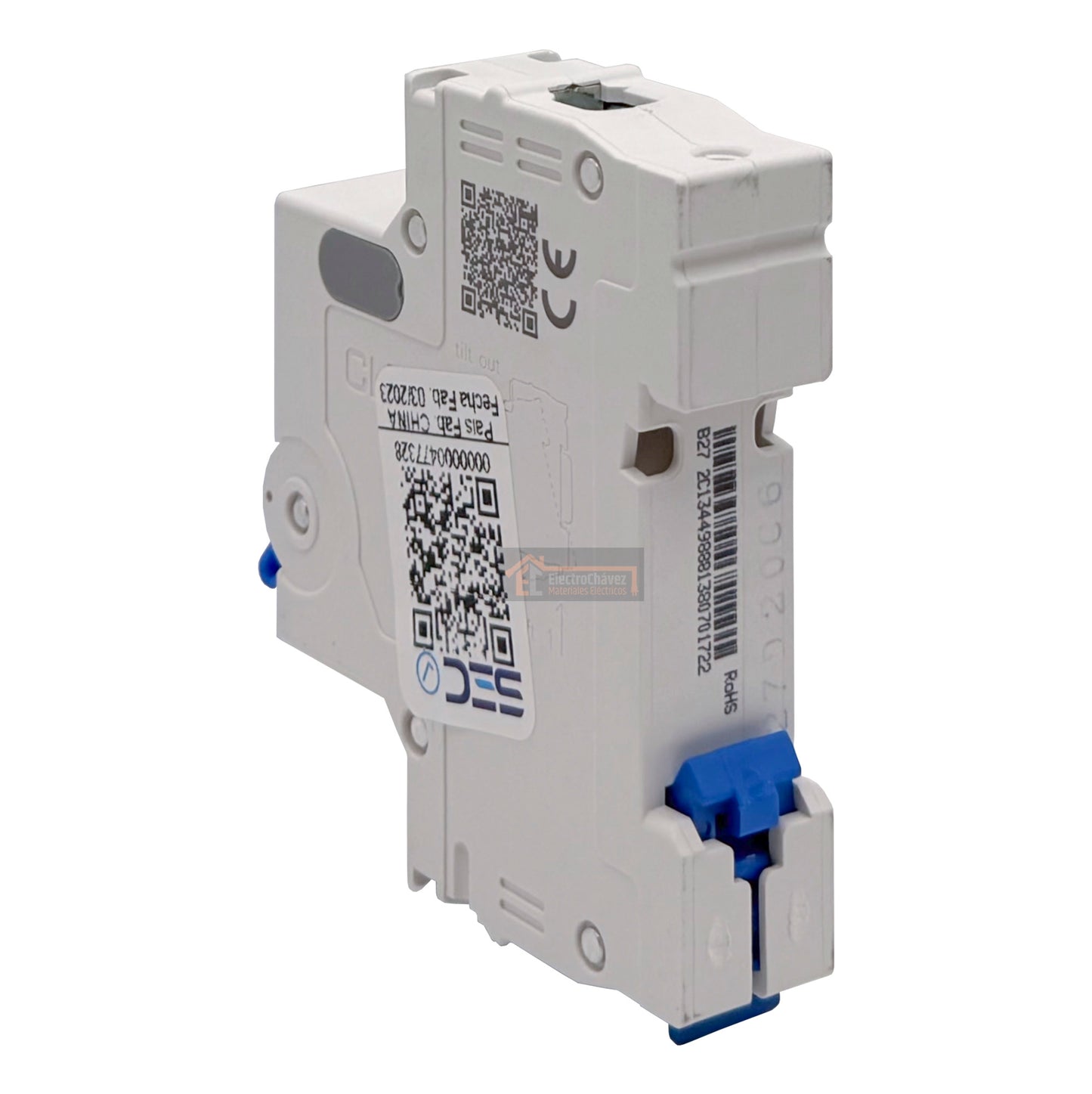 Interruptor Disyuntor Automático 1p 20a (1x20a) 10ka Curva D - Chint