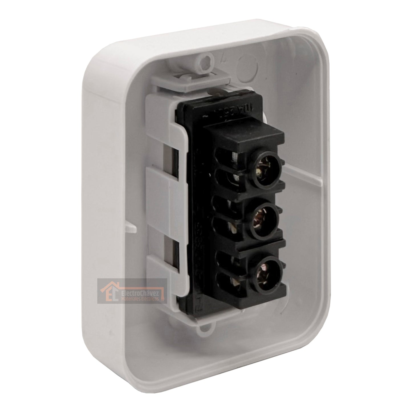 Casquete Enchufe sobrepuesto Simple 2p+t 10a blanco - Mec