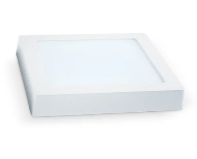 Foco Panel Led Metálico 24w Luz Fría sobrepuesto cuadrado